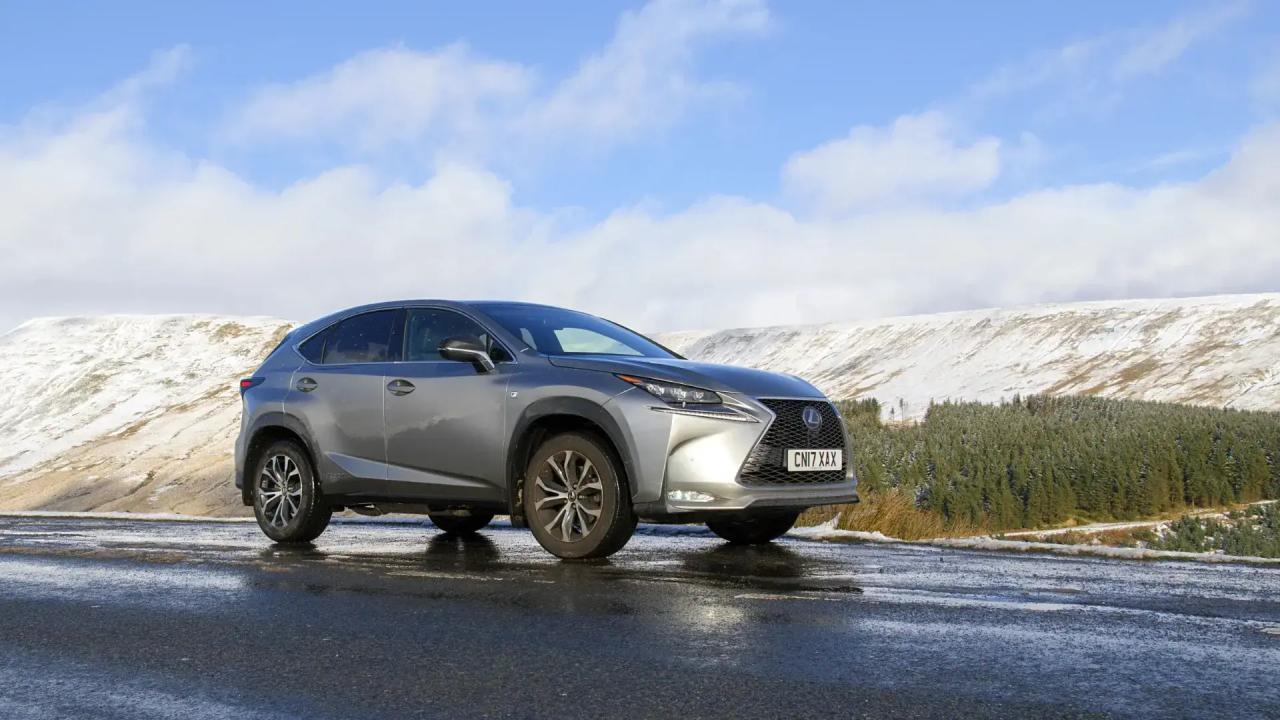 Lexus NX 300-h SUV in the Brecon Beacons